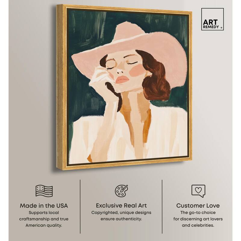 Sun Hat Canvas by Art Remedy