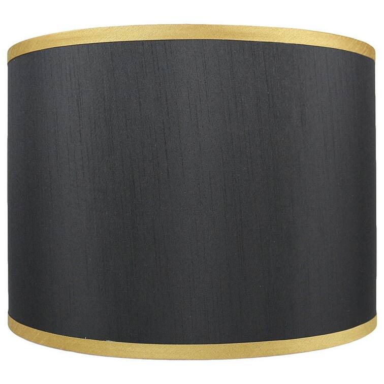 Faux Silk Drum Lamp Shade, 8" to 14" Bottom Size