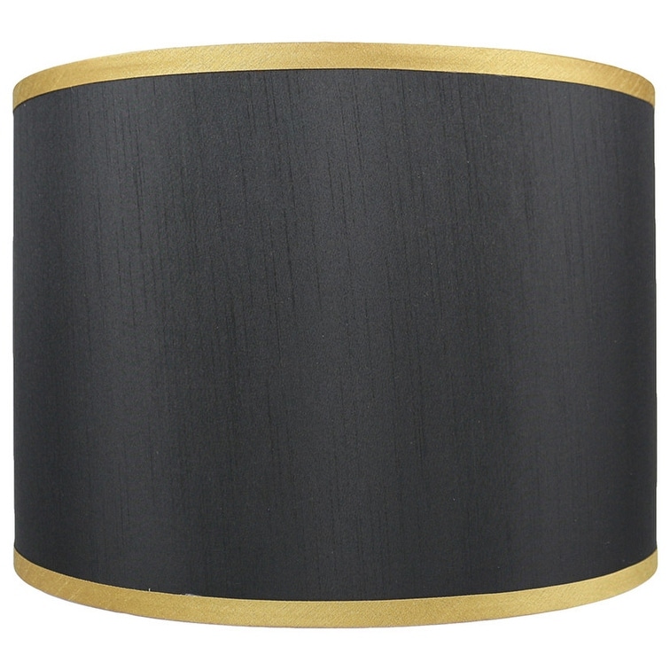 Faux Silk Drum Lamp Shade, 8" to 16" Bottom Size