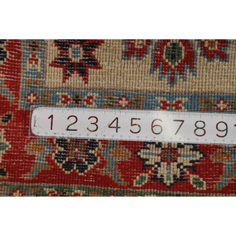 Kazak Oriental Accent Foyer Rug Handmade Beige Wool Carpet - 2'0"x 3'0"