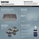 preview thumbnail 34 of 76, Karran Undermount Quartz Double Bowl Kitchen Sink