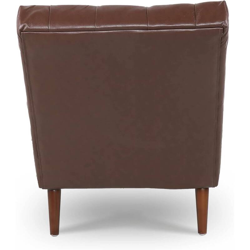 PU Leather Chaise Lounge Chair with Tufted Back - 60.24" L x 25.39"W x 32.28"H