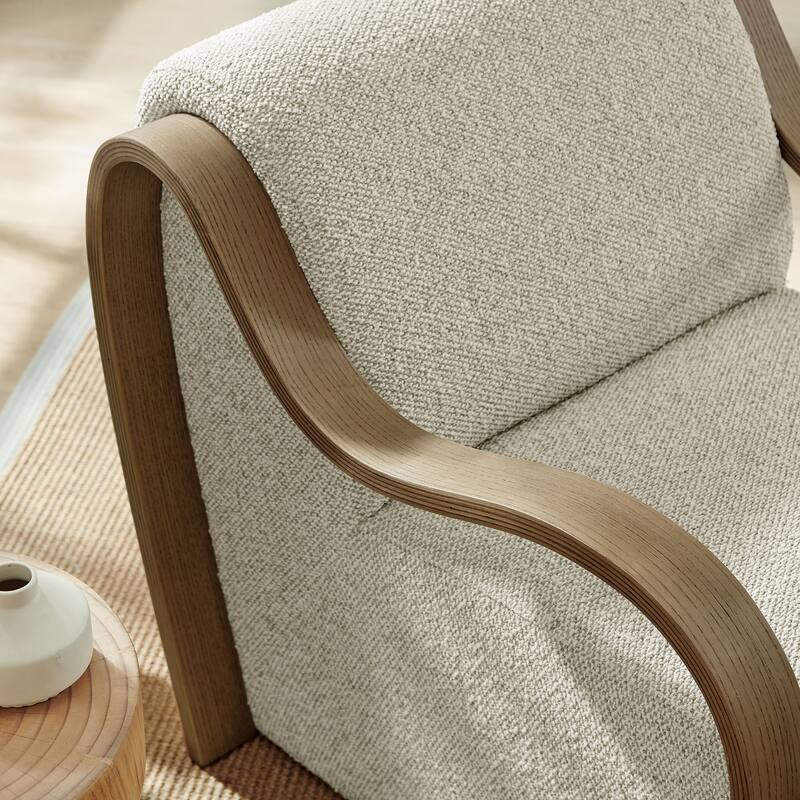 Atrium Lattice Boucle Accent Armchair