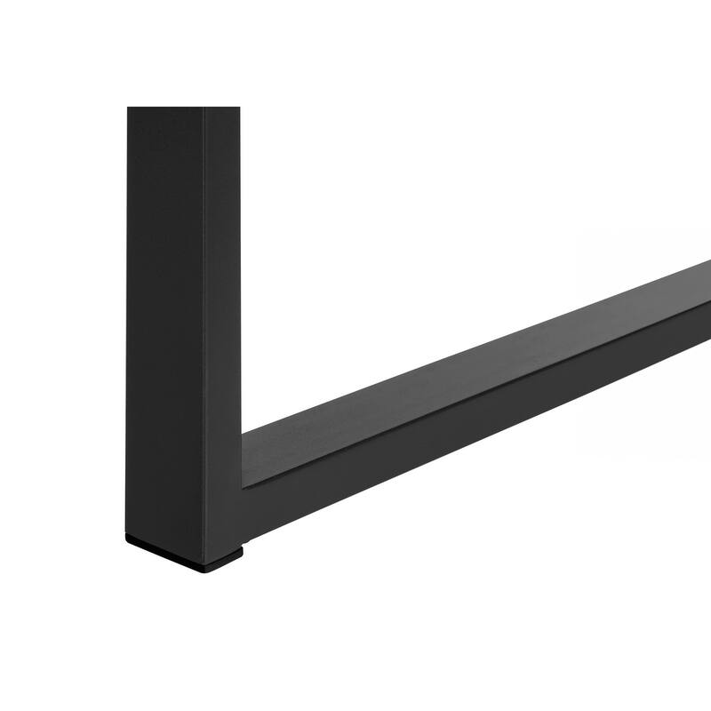 Computer Desk, Home Office, Laptop, Storage, 48"l, Work, Black Laminate, Black Metal, Contemporary, Modern