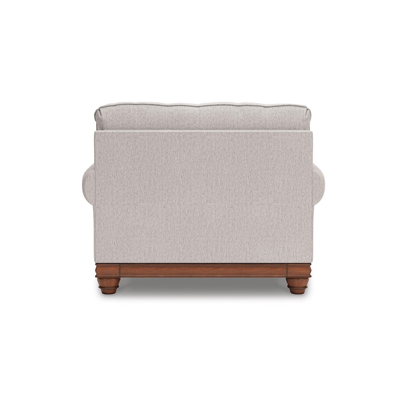 Signature Design by Ashley Meadowview Light Gray/Brown Oversized Chair - 53"W x 40"D x 41"H