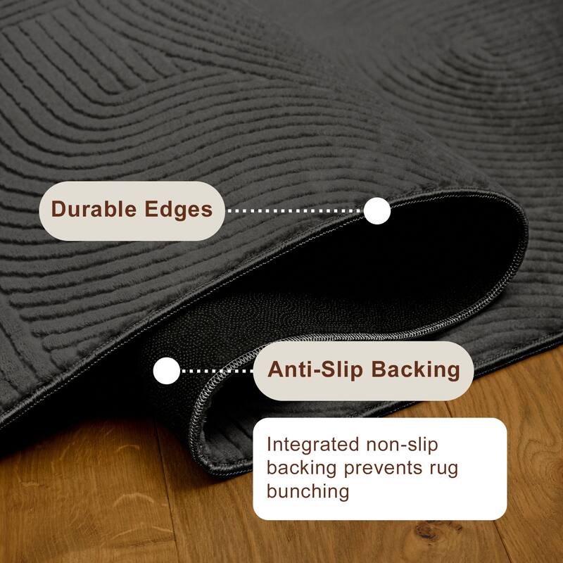 ECARPETGALLERY Elion Modern Machine Washable Area Rug