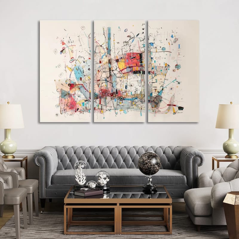 iCanvas "Voyage " by Rebecca Moy 3-Piece Canvas Wall Art Set
