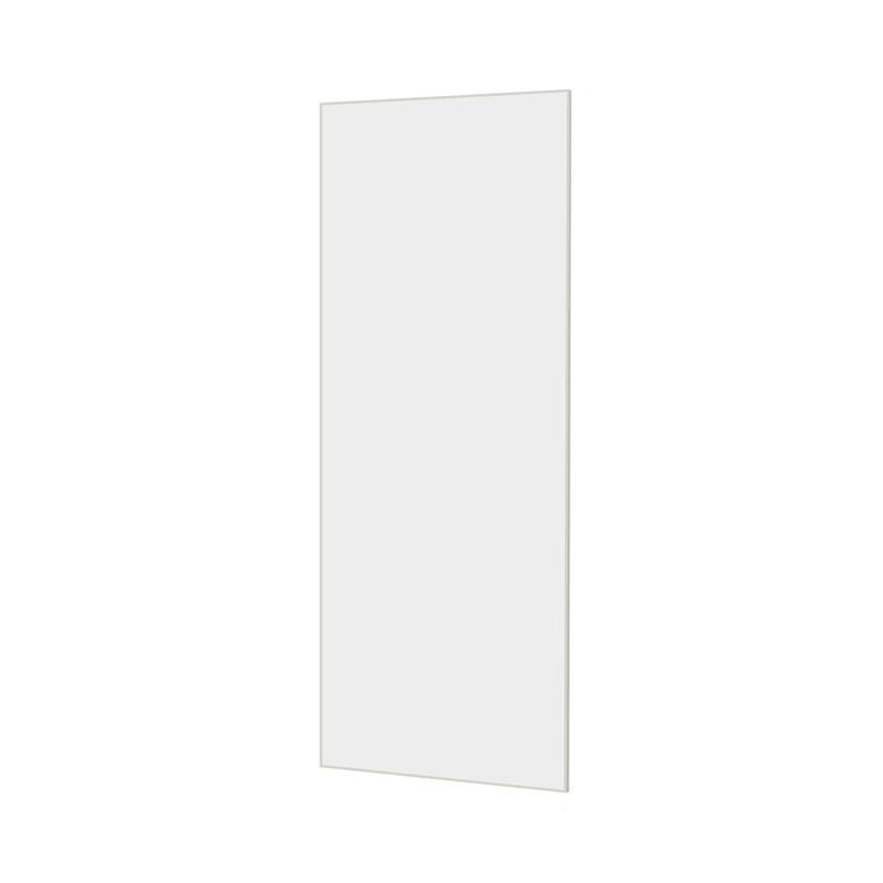 Full Length Mirror - White Aluminum Alloy Frame, Leaning/Wall Mounted, Shatter-Proof