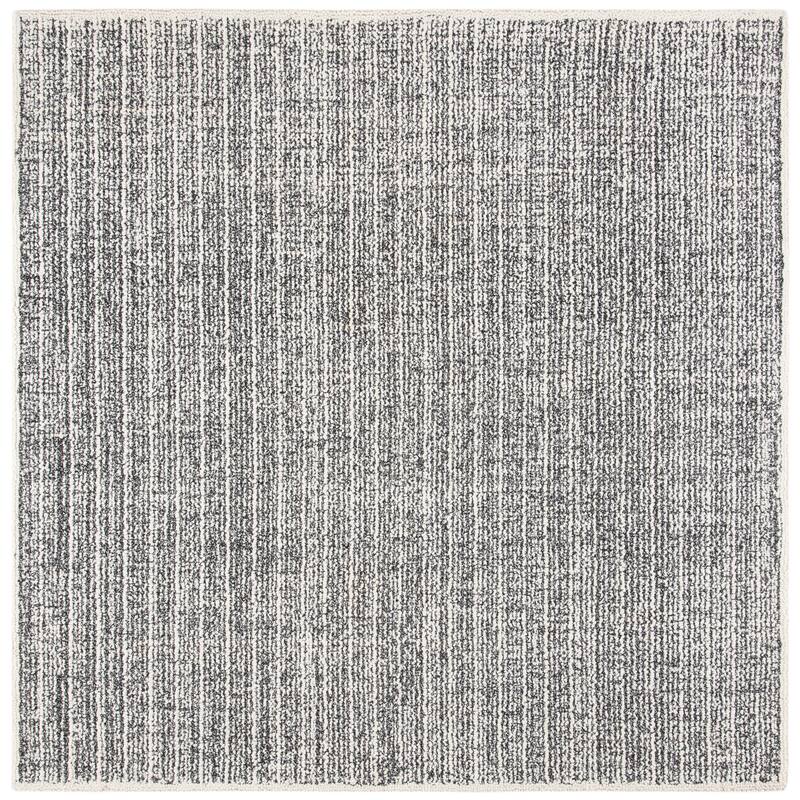SAFAVIEH Handmade Abstract Sultana Modern Wool Rug - 6' Square - Ivory/Black