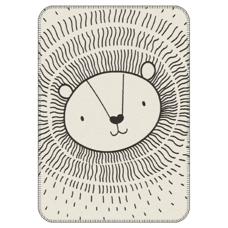 IBENA Pure Cotton Eco-friendly 'Liona Lion' Baby Blanket - 29Wx39L