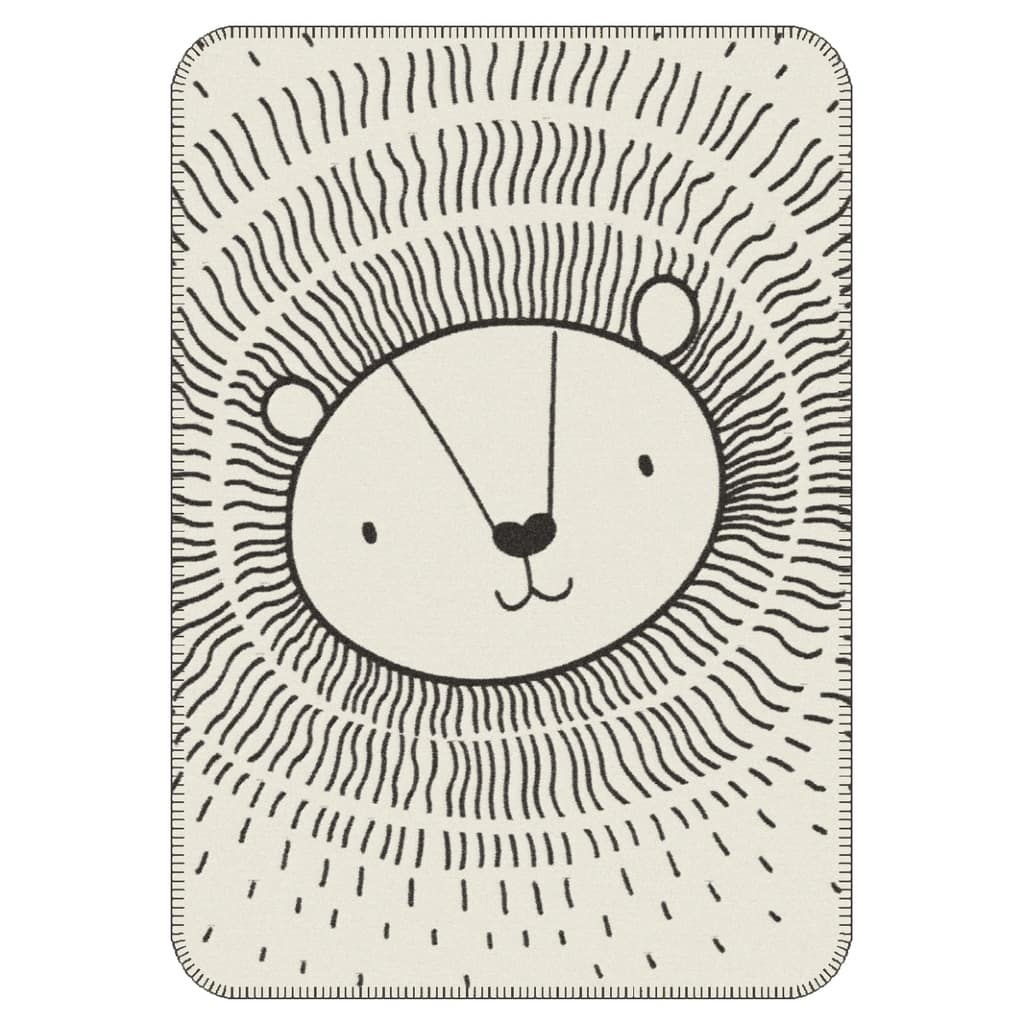 IBENA Pure Cotton Eco-friendly 'Liona Lion' Baby Blanket - 29Wx39L