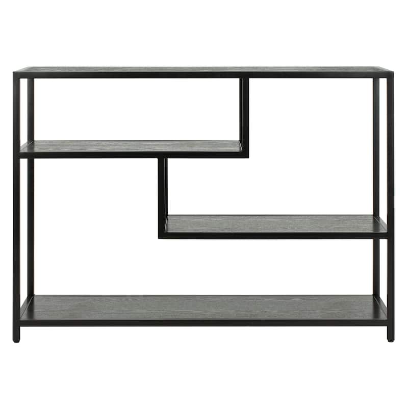 SAFAVIEH Fannye Geometric Console Table - 42" x 16" x 30.3" - 42Wx16Dx30H - Black