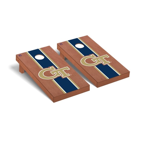slide 2 of 5, Georgia Tech GT Yellow Jackets Rosewood Cornhole Board Set