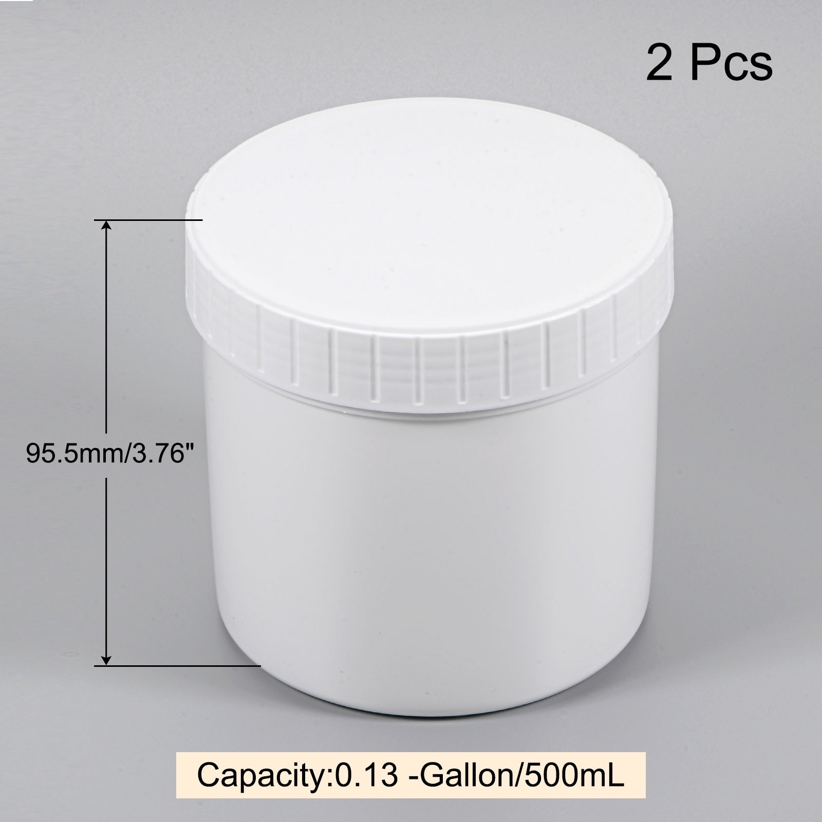 Empty Plastic Paint Pail Seal Storage Container with Sealing Lid 2Pcs