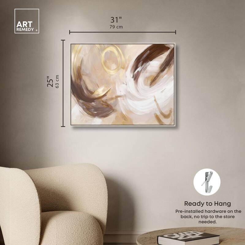 Dreamy Swirls II Canvas by Art Remedy