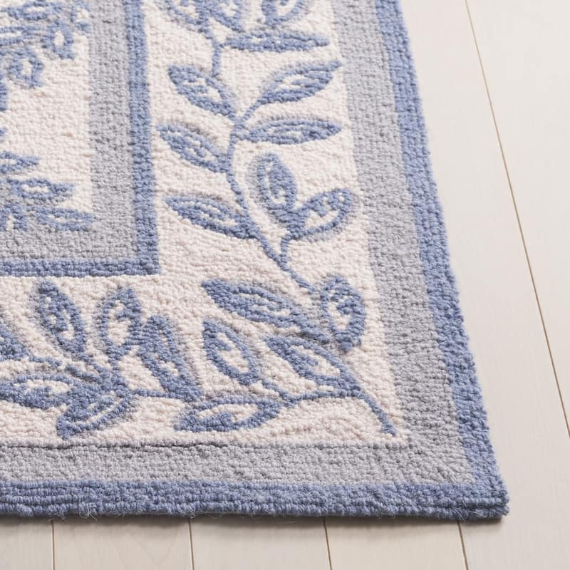 SAFAVIEH Handmade Chelsea Kimber Trellis French Country Wool Rug
