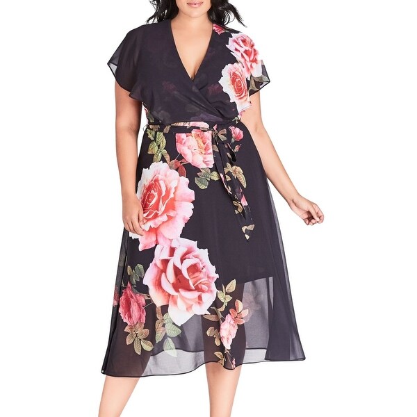 floral dress size 18