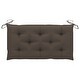preview thumbnail 6 of 9, vidaXL Patio Bench with Taupe Cushion 44.1" Solid Teak Wood