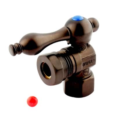 Kingston Brass Vintage Angle Stop with 1/2 Inch Comp, 1/2 Inch or 7/16