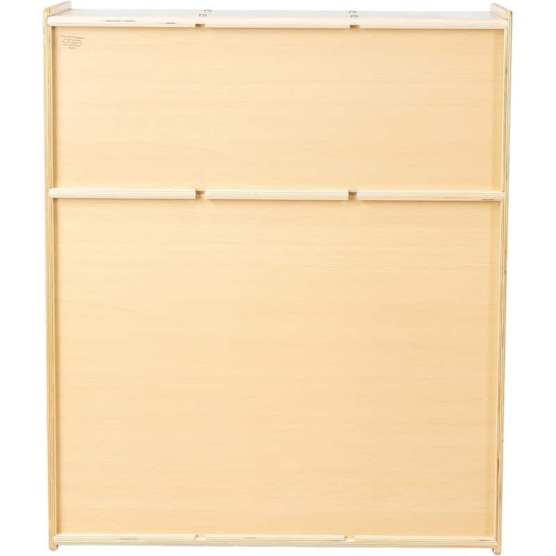RRI Goods 3-Section Kids Coat Locker & Backpack Hanger, Montessori Cubby Coat Rack Storage Organizer