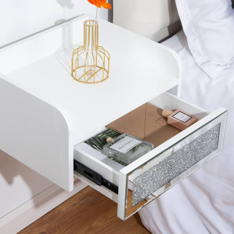 Floating Nightstand with Drawer