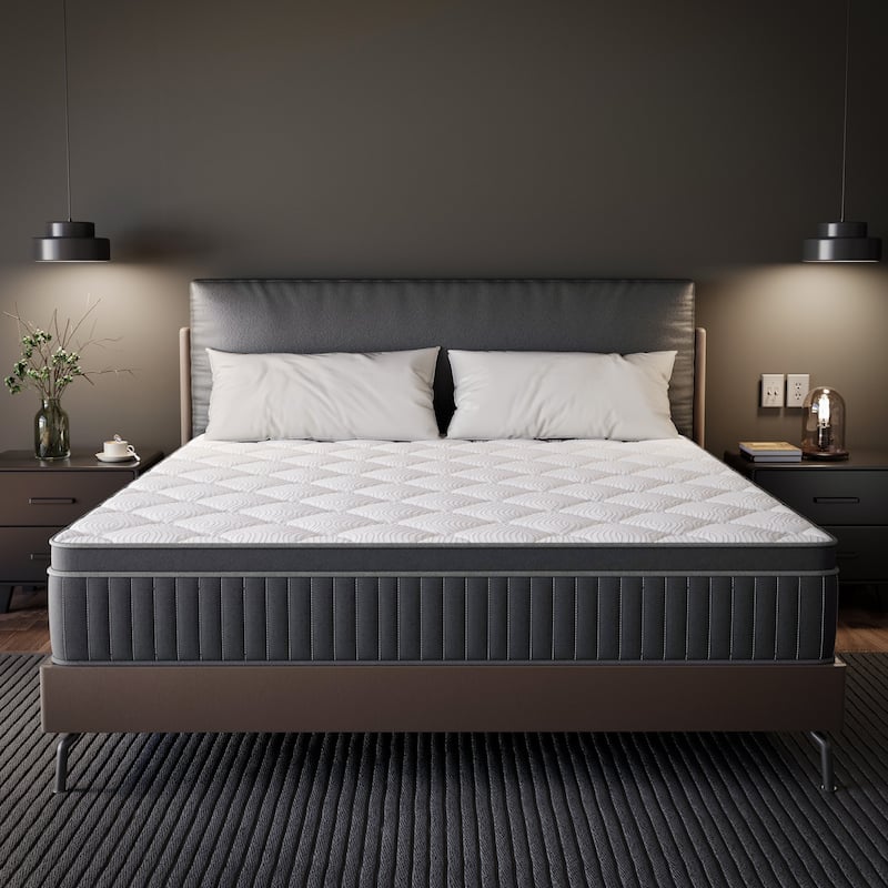 SweDrea 8/10 in. Cooling Innerspring Hybrid Medium Firm mattress Motion Isolation with CertiPUR-US, SGS and OEKO-TEX Certified