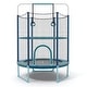 preview thumbnail 11 of 16, Gymax 60'' Trampoline for Kids w/ Gymnastic Bar Rings Foamed Handle No - See Details