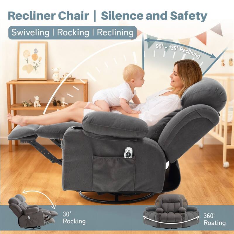 360 Degree Swinging Rotating Recliner