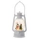 preview thumbnail 1 of 10, Christmas Plastic White Lantern With Snowman