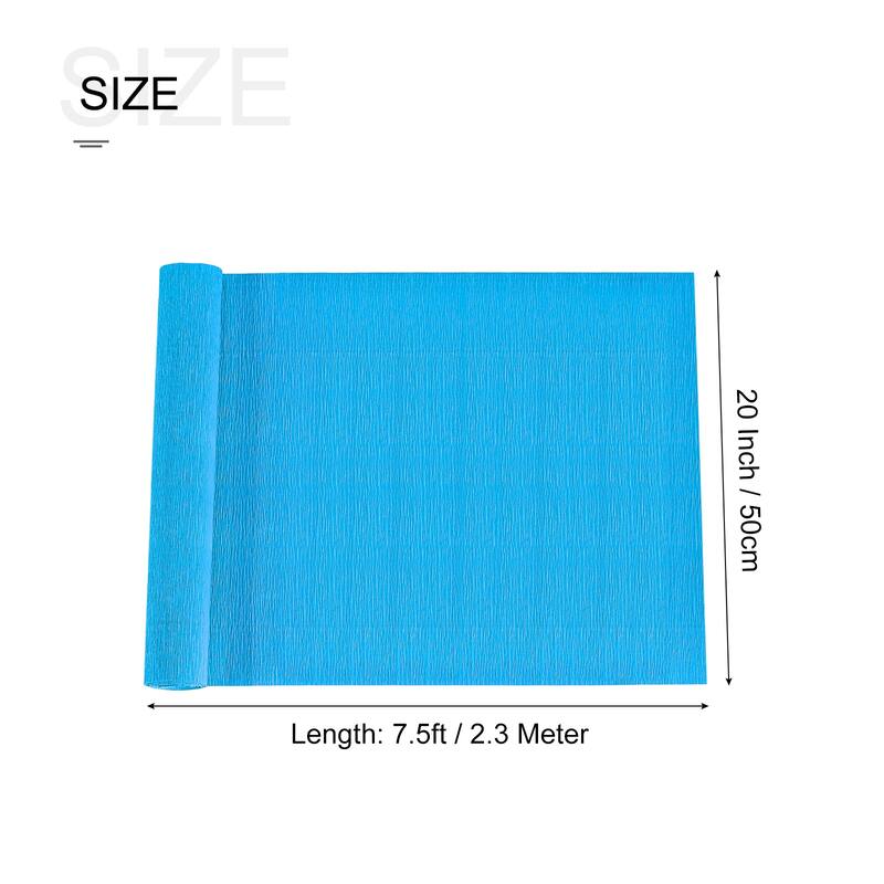 Crepe Paper Roll Crepe Paper Decoration 7.5ft Long 20 Inch Wide - Lake Blue