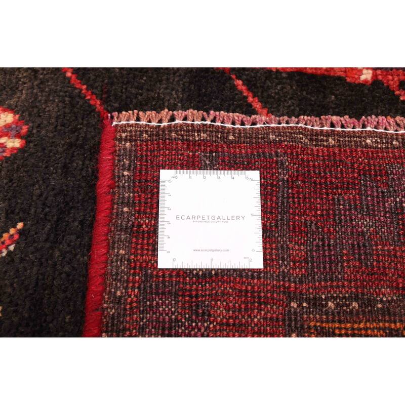 ECARPETGALLERY Hand-knotted Konya Anatolian Black, Red Wool Rug - 4'6 x 9'5