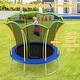 preview thumbnail 7 of 8, Unique Flower Shape Trampoline with Galvanized Steel Frame Yellow