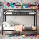 preview thumbnail 2 of 11, Metal Full XL over King Bunk Bed for Teens and Adults,Space-Saving/Noise Reduced/No Box Spring Needed