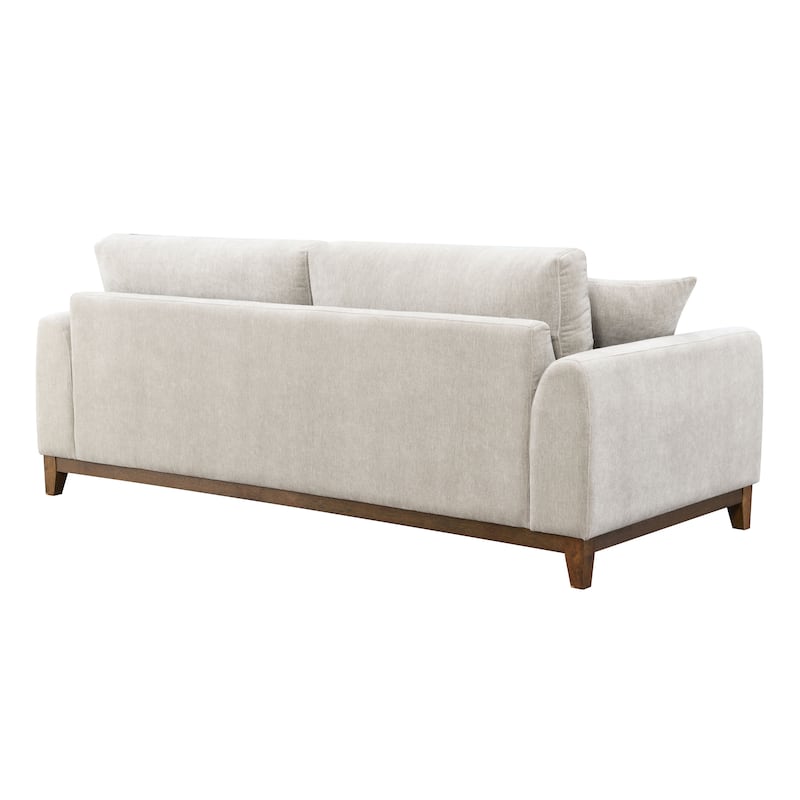 Furniture of America Lurek Mid Century Modern OEKO TEX Chenille Sofa