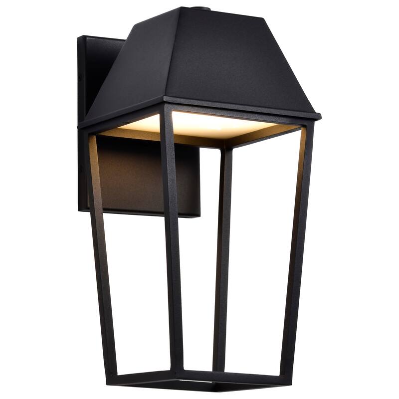 Colt 10 Watt LED Medium Outdoor Lantern Matte Black Finish - Matte Black