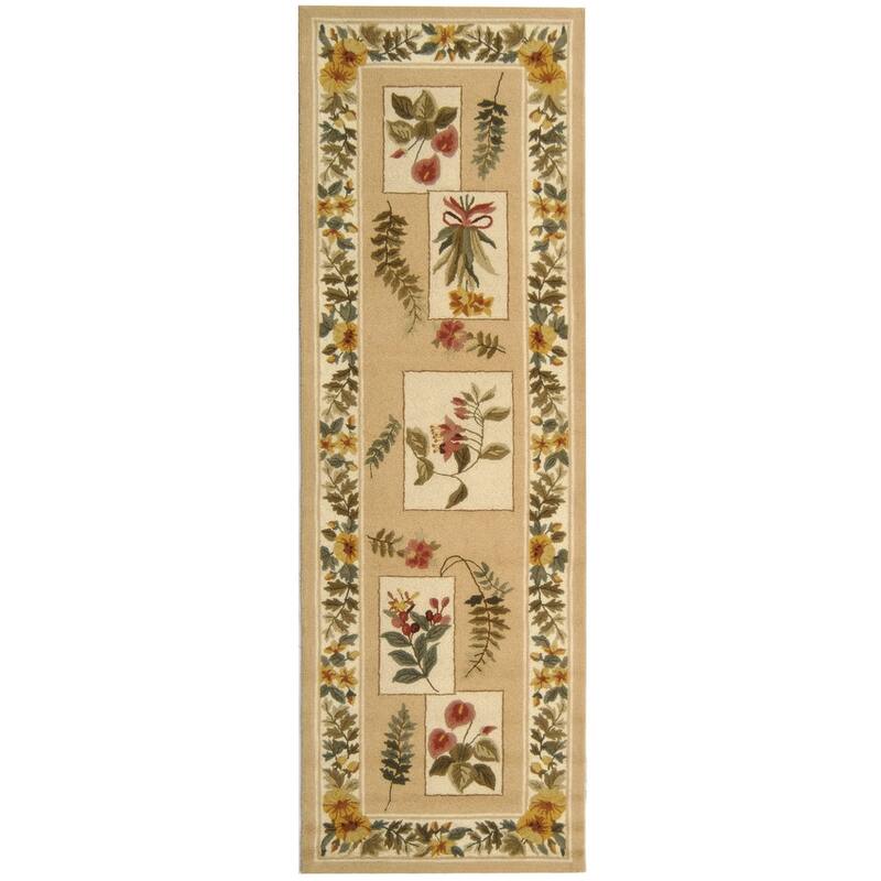 SAFAVIEH Handmade Chelsea Damask French Country Wool Rug