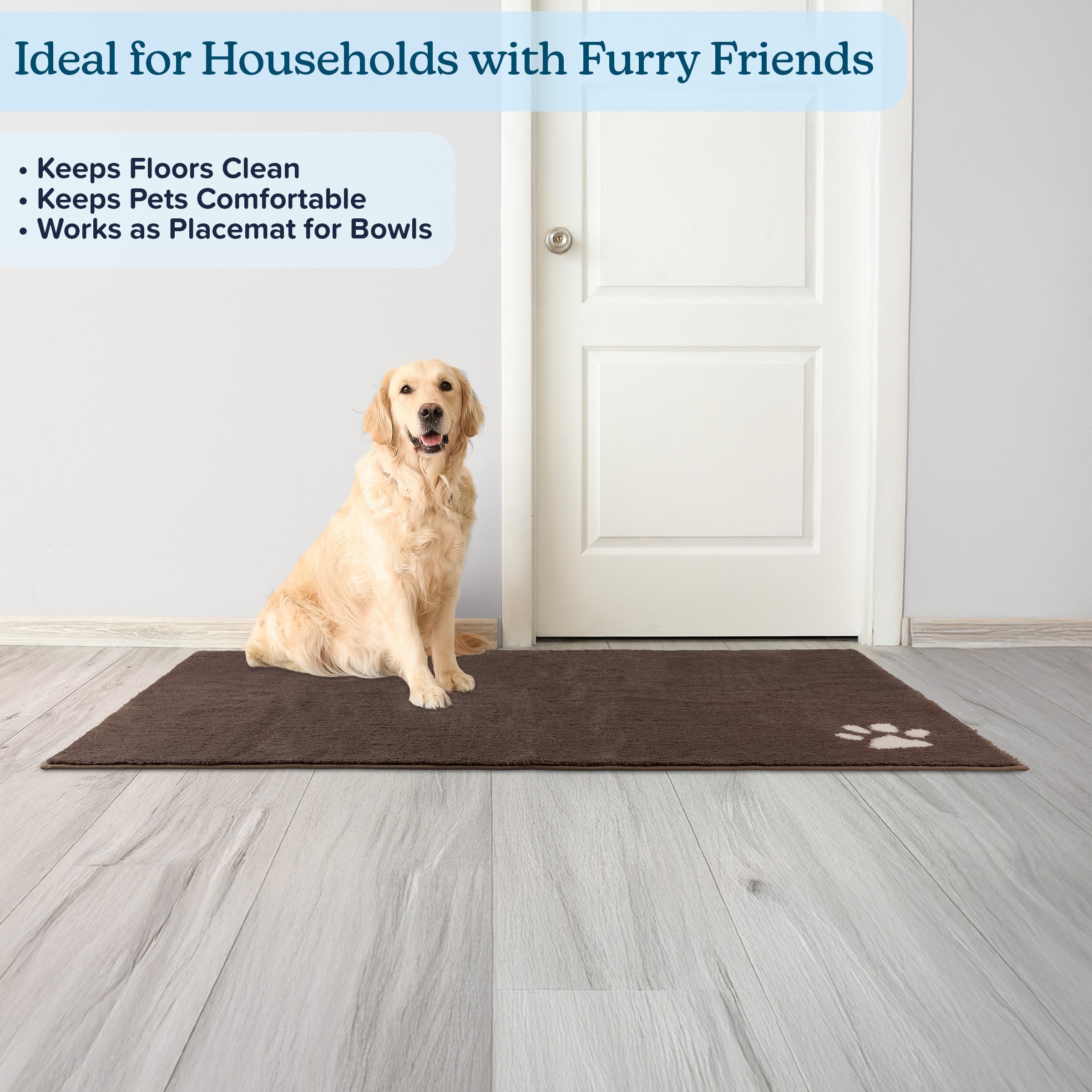Dog Best Wood Floor Protection PETMAKER 60x36 Dog Door Mat For