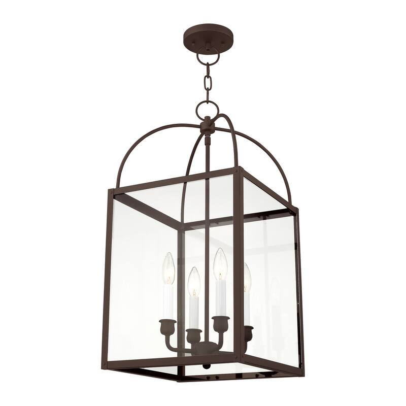 Livex Lighting 4 Light 240 Watt 12.75" Wide Pendant with Clear Glass