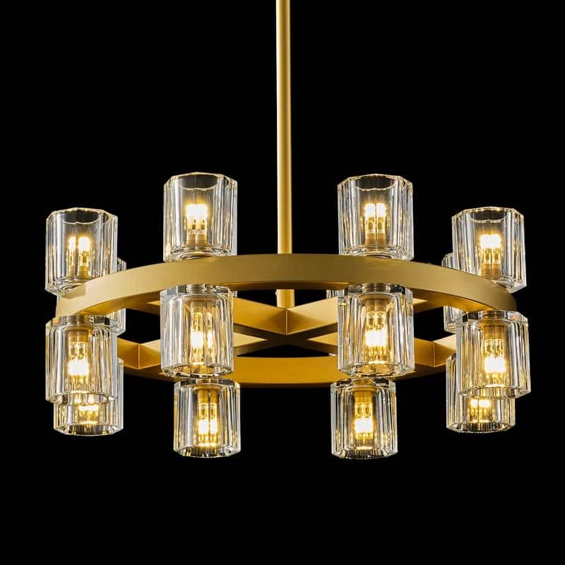 KAYLA Modern Chandelier with K9 Crystal