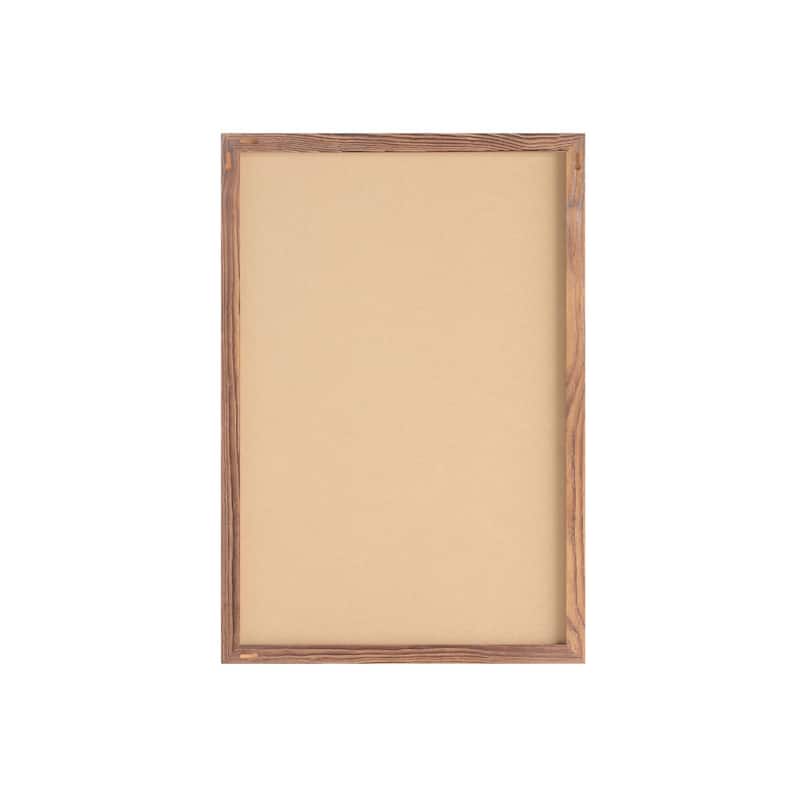 Commercial Wall Mount Cork Board with Wooden Push Pins