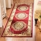 preview thumbnail 5 of 37, SAFAVIEH Lyndhurst Elizabeth Traditional Oriental Medallion Rug 2'3" x 12' Runner - Red/Ivory - Runner