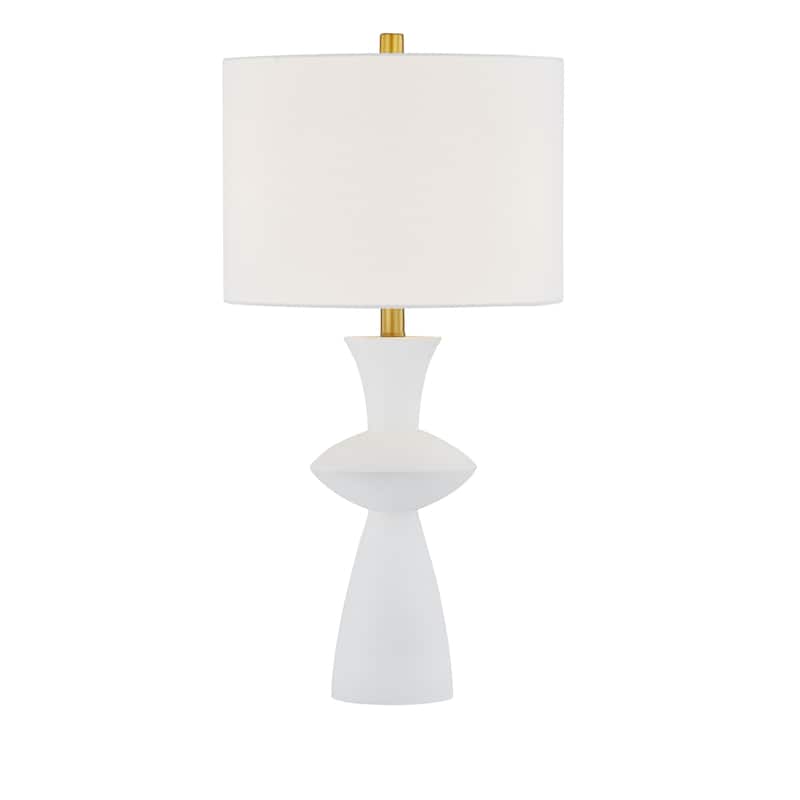 Jayden 27" Table Lamp with Linen Shade, White (Set of 2)