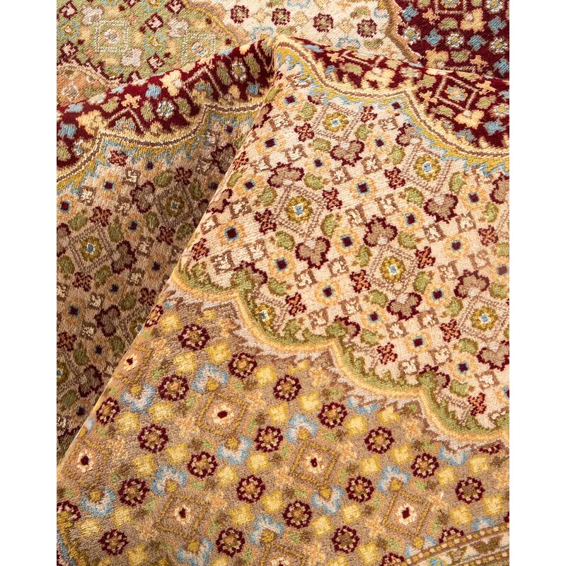 Overton Hand Knotted Wool Vintage Inspired Traditional Mogul Red Area Rug - 9 X 12
