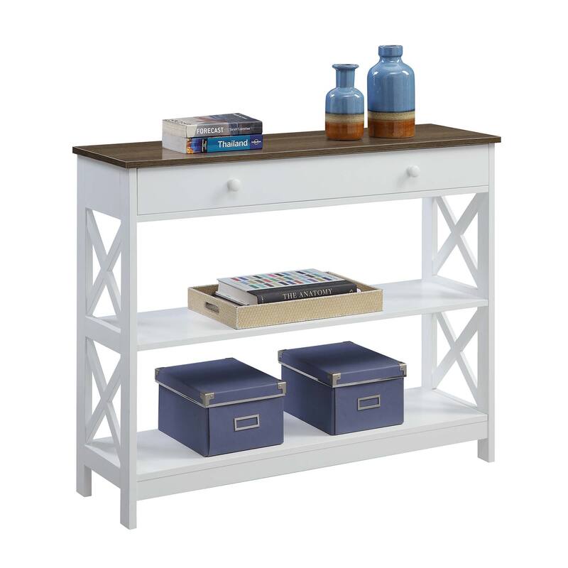 Convenience Concepts Oxford 1 Drawer Console Table with Shelves