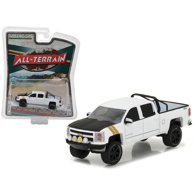 white chevy silverado toy truck