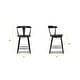 preview thumbnail 13 of 11, Poly & Bark Enzo 23.5" Seat Height Counter Stool - Solid Oak Wood