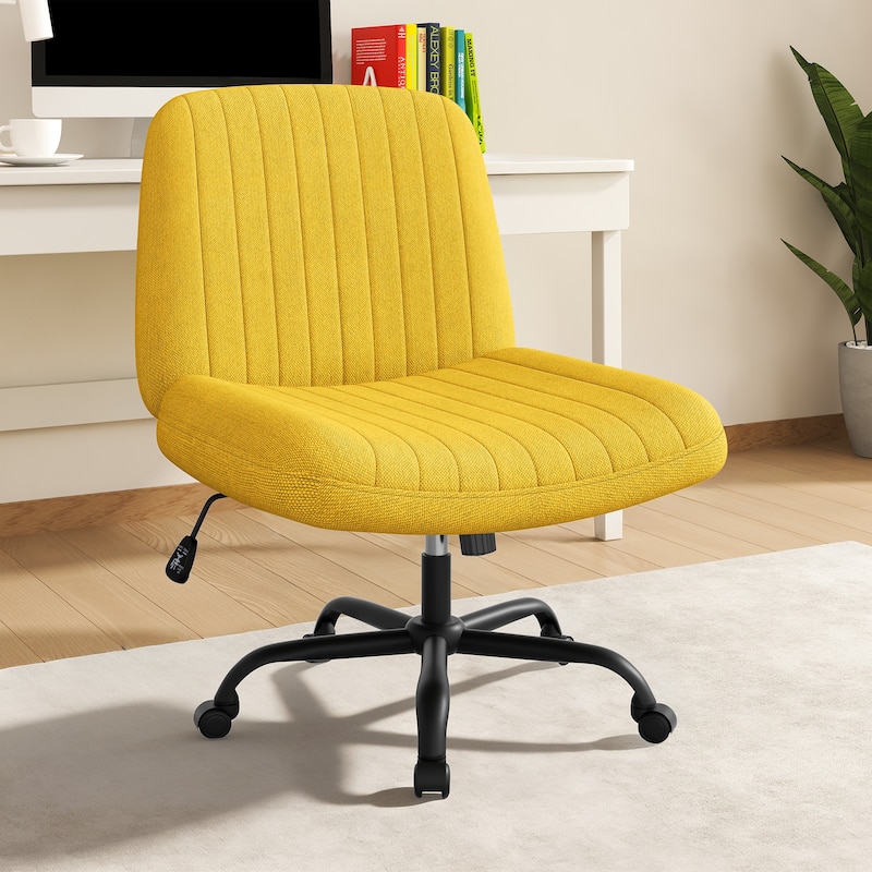 Futzca Swivel Office Ergonomic Chair with Adjustable Height & Tilt - Yellow