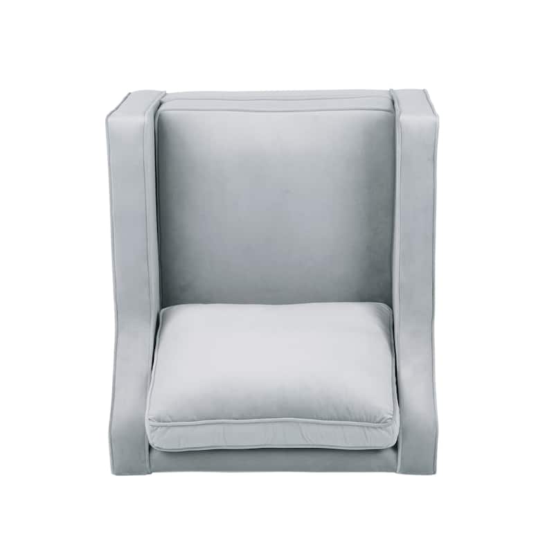 Milo Contemporary Velvet Club Chair by Christopher Knight Home - 30.75" W x 33.50" L x 33.75" H