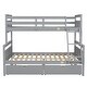 preview thumbnail 17 of 21, Twin over Full Bunk Bed with Ladder, Two Storage Drawers, Safety Guardrail