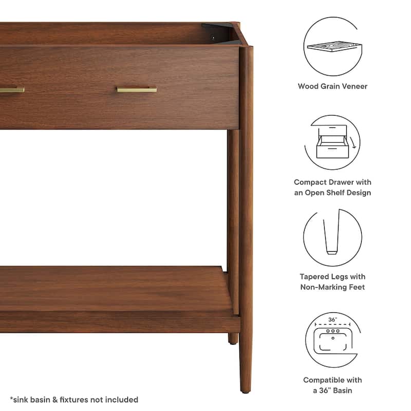 Zaire 18"/24"/30"/36"/48" Bathroom Vanity Cabinet (Sink Basin Not Included)